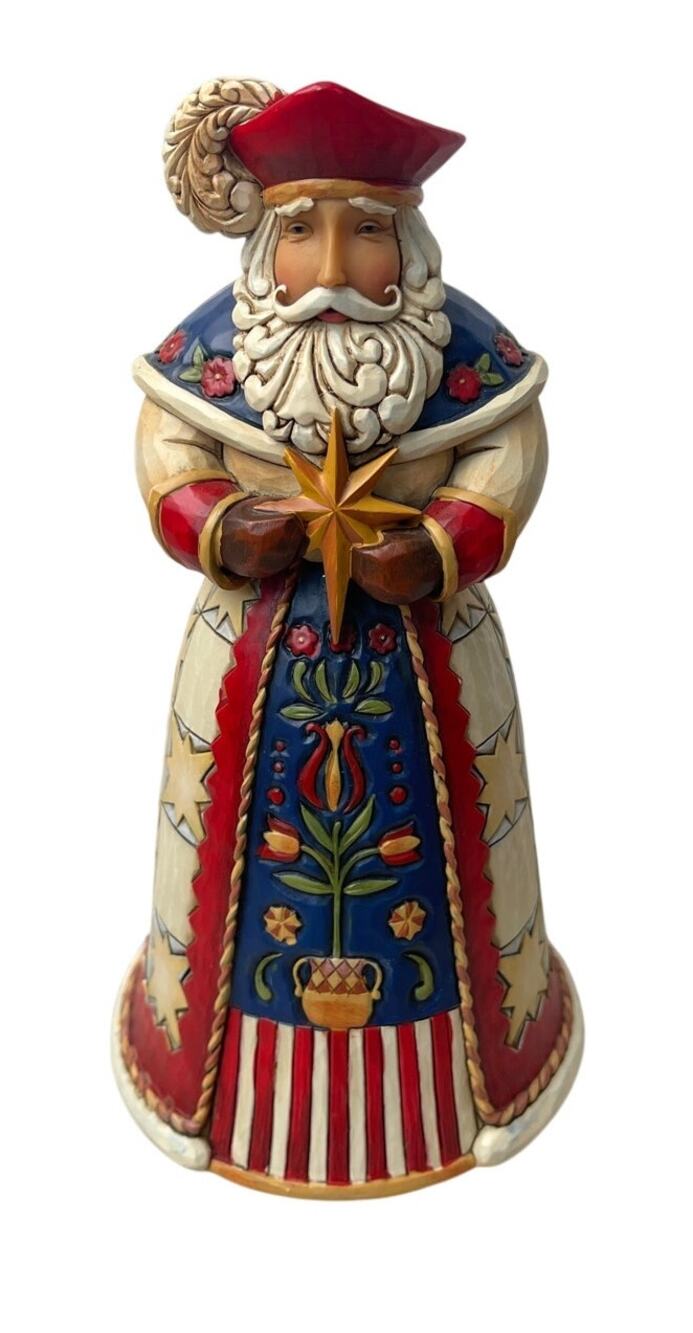 Santa Jim Shore Polish Heartwood Creek Wesolych Swiat 4022916 No Box 7" Folk Art
